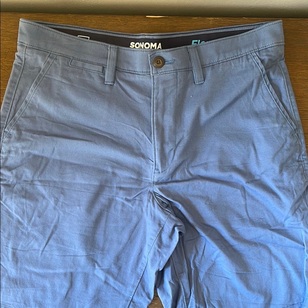 Sonoma Blue Flat Front Shorts